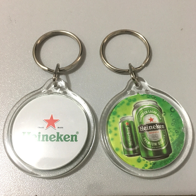 Make Your Own Key Chain Keyring Clear Blank Transparent Custom Printed Photo Frame Cheap Gift Acrylic Keychain