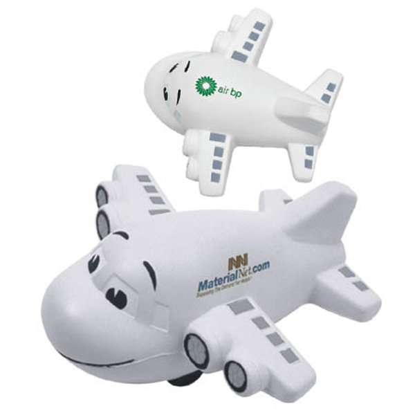 Airlines Promotional Gift PU foam Plane with logo printed for Promotion