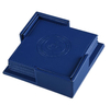 Fine Quality Leather Cup Coaster Household Gift Cup Mat set with logo