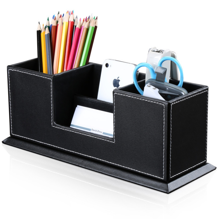 Fashion Design Multifunctional Custom Pen Holder Desk Storage Box Organizer