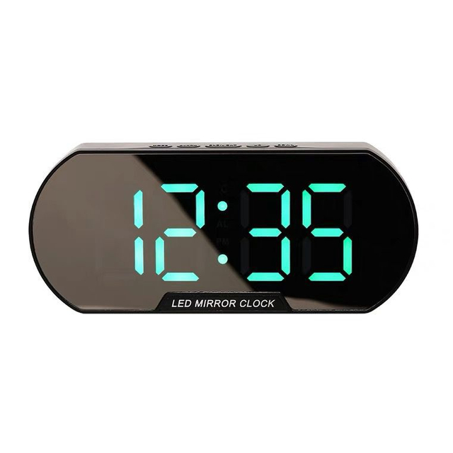 Office Mini Tabletop Bedroom Lcd Electronic Small Table Desk Led Alarm Digital Clock Large Display