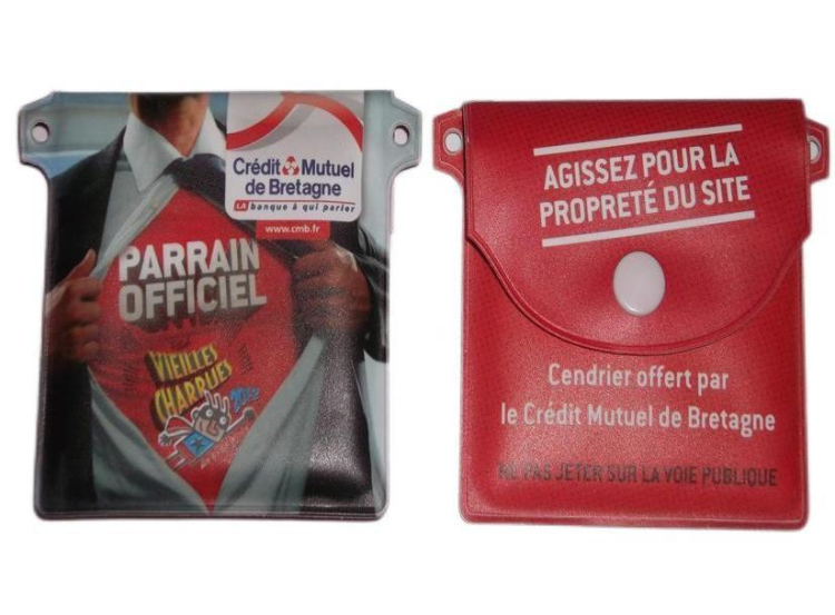 Cheap Pocket Ashtray Bag Plastic Portable Ashtray Ash Bag Fireproof Pvc Odor Custom Logo Smoking Ash Pouch