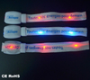Custom Logo Printing Promotional Gift Party LED Light Belt Wristband Bracelet