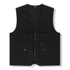 Promotional Logo Printed Men Outdoor Multi-Pocket Waistcoat Mesh Fishing Vest