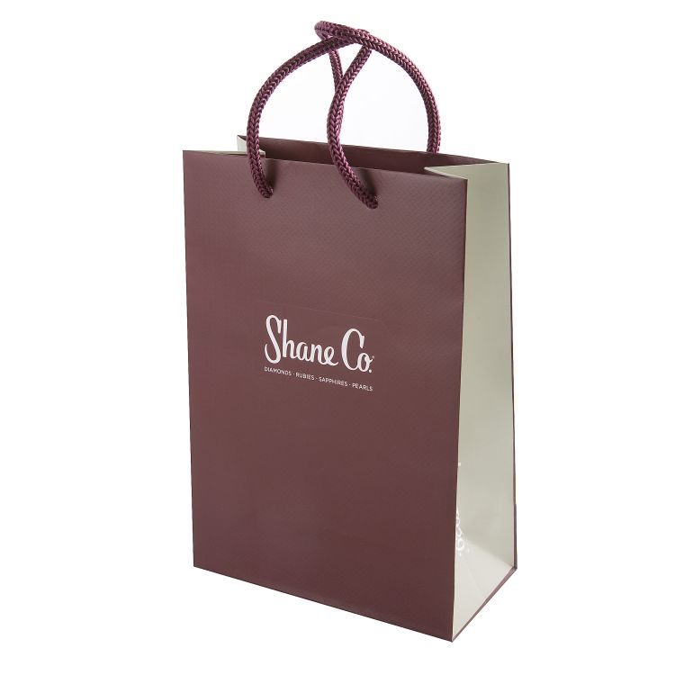 Custom Print Private Label Embossed Logo Golden Foil Green Coated Cardboard Cosmetic Perfume Private Label Small Goodie Gift Bag
