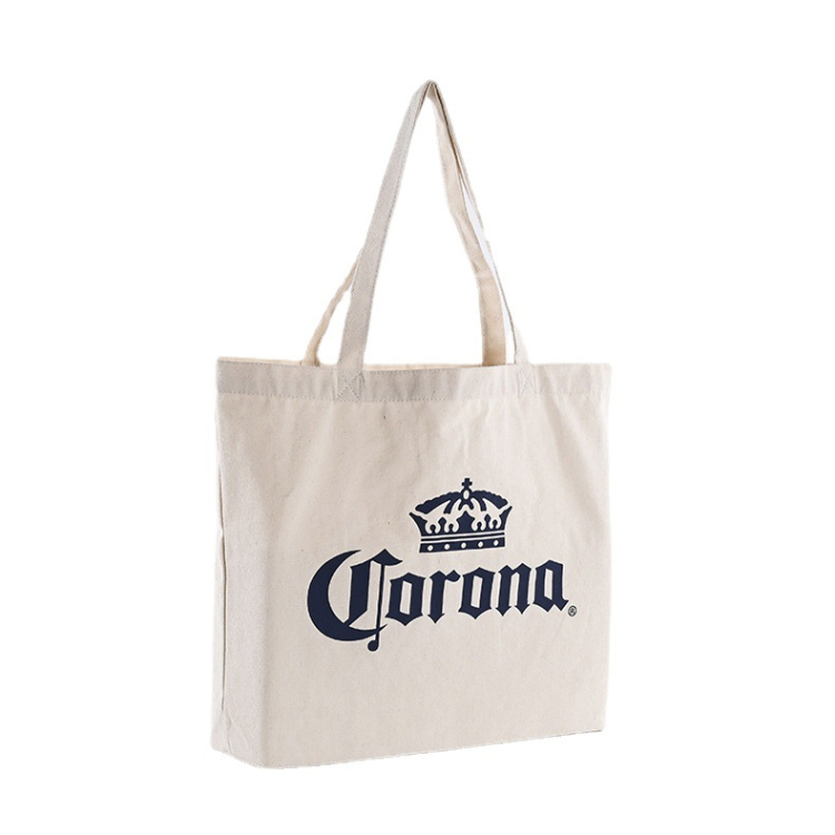 Customize Logo Beer Promotional Gift 12oz Cotton Shopping Grocery Bags