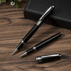 High quality custom logo low moq business vip client roller black gel ink roller heavy signature pen