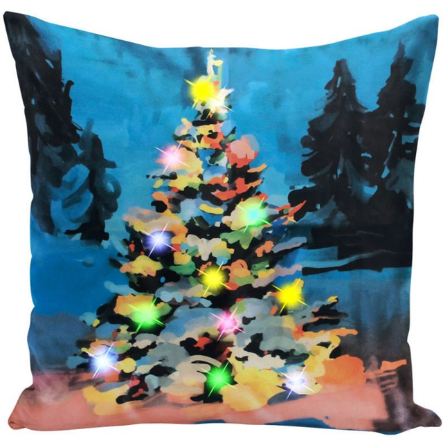 Hot Sale Promotional Christmas LED Pillow Cover Pillowcases