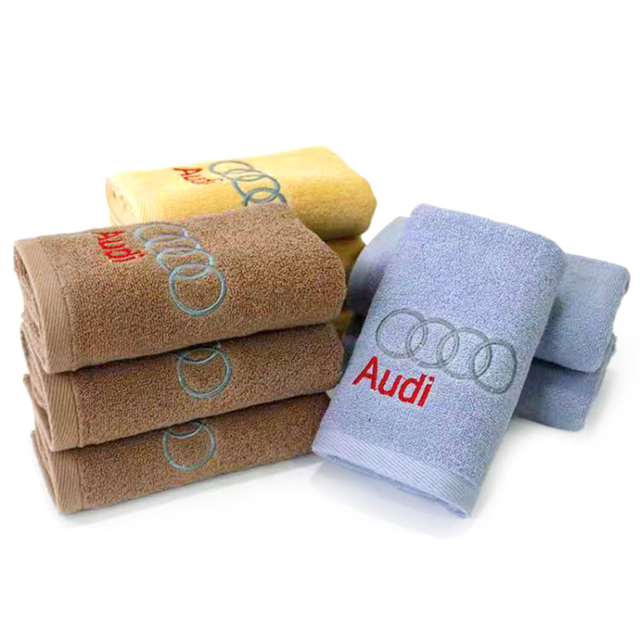 Auto Sales Audi Promotional Gift Car Logo Emboidery Towel