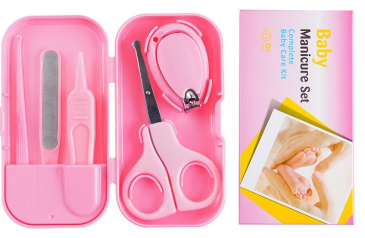 Custom Logo OEM 4 pcs Baby Care Grooming Set Manicure Kit