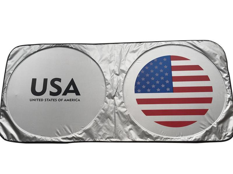 Custom Logo Printing Summer Promotional UV Resistant Silver Coated Sun Shade
