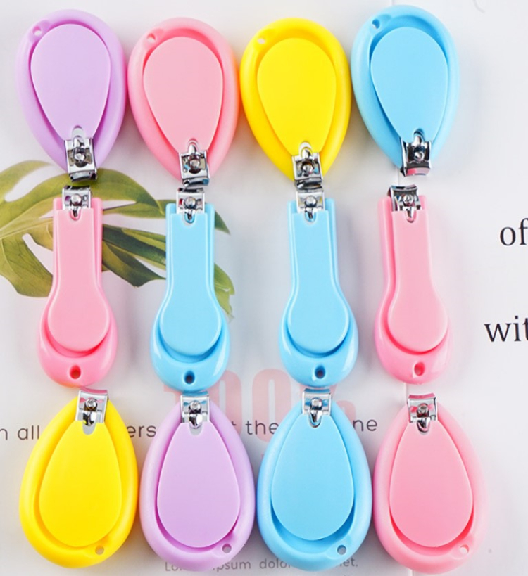 Candy colors Baby nail tools Nail clipper Kids carbon steel single scissors Newborn baby special anti pinch nail clipper