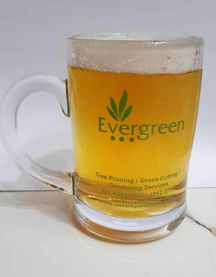 Large Glass Beer Cup Customized mug and Tumbler with handle