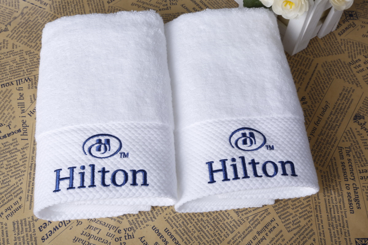 Hilton Hotel Logo Gift Towel and Bath Gown