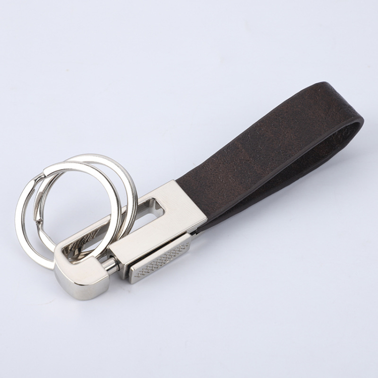 High Quality Sublimation Leather Metal Custom Keychain