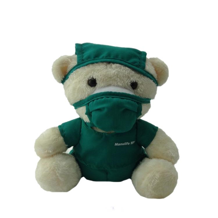 Hospital Medicine Promotional Gift Plush Doctory Bear Toy