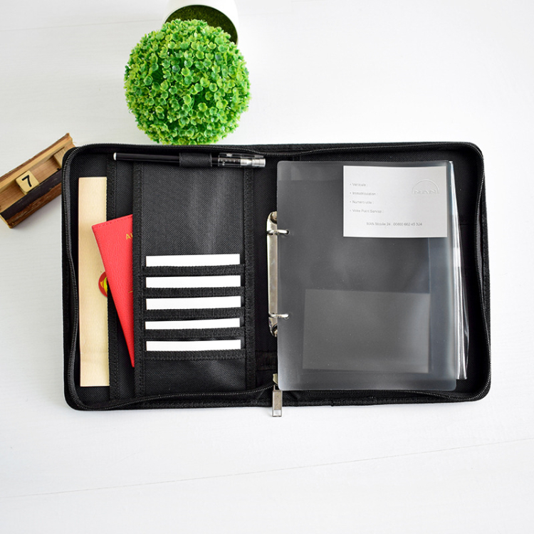 PU Leather Custom Portfolio Manager Meeting File Folder
