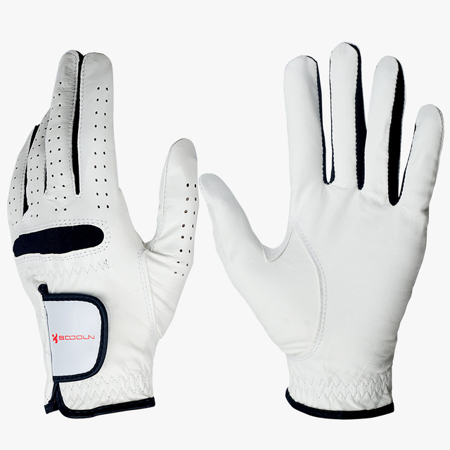 Custom Logo Golf Gloves For Men Sheep Skin Golf Gloves Cabretta Leather Golf Sport Grip Gloves