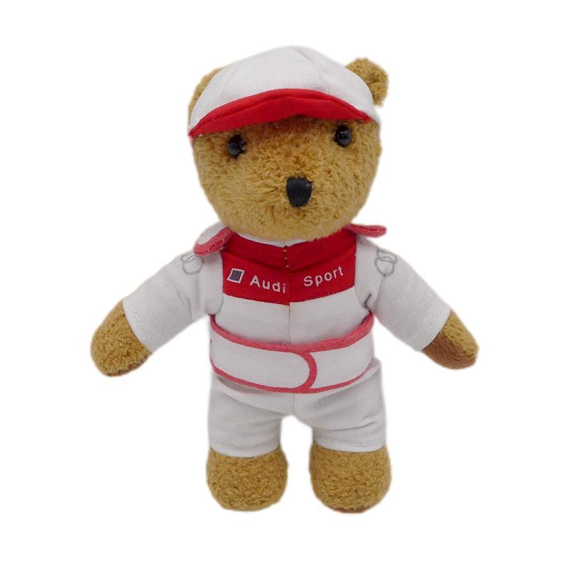 Keyring Accessories Audi Sports Custom Logo Embroidery Plush Bear Toy