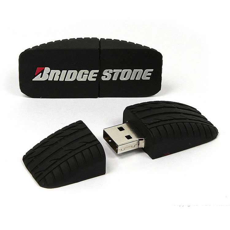 Bridgestone Tyre Promotional Gift Custom Shape USB Flash Drive USB3.0 Pen Drive 