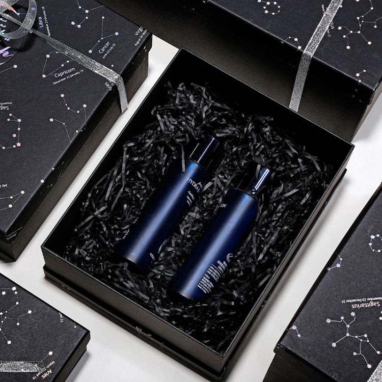 High End Custom Printing Size Black Cardboard Paper Gift Box