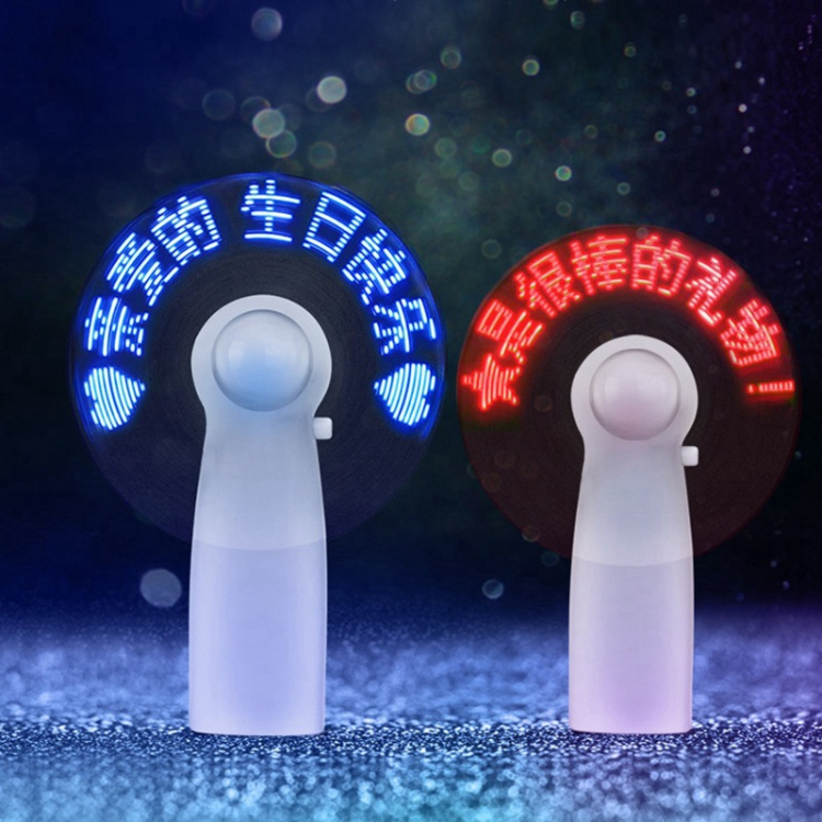 Mini Fan Programmable LED Display Handheld Electric Fan With Custom Logo
