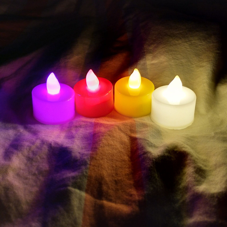 Birthday Festival Decoration Multi color Halloween LED Flameless Candle