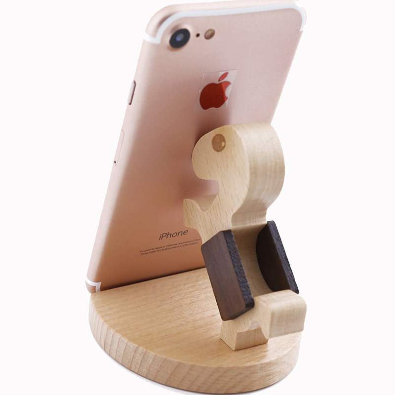 Creative Gift Custom Naturel Wooden Mobile Stand