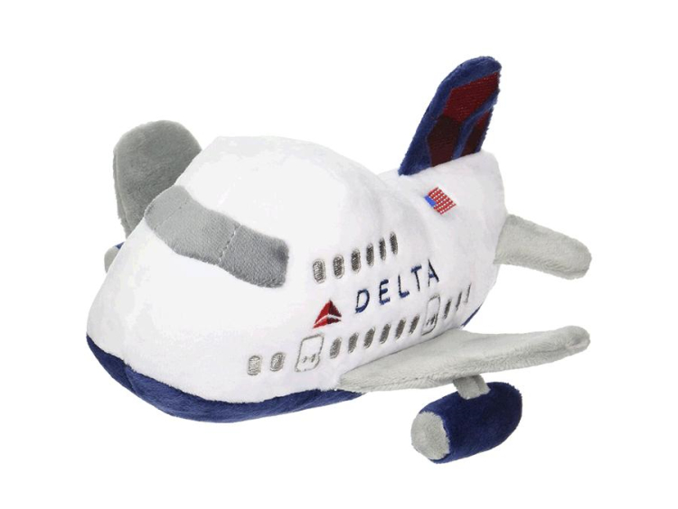 Delta Airlines Promotional Gift Plush Plane Toy 