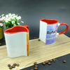 Wedding Gift Love Affair Heart Shape Pair Ceramic Cafe Mug