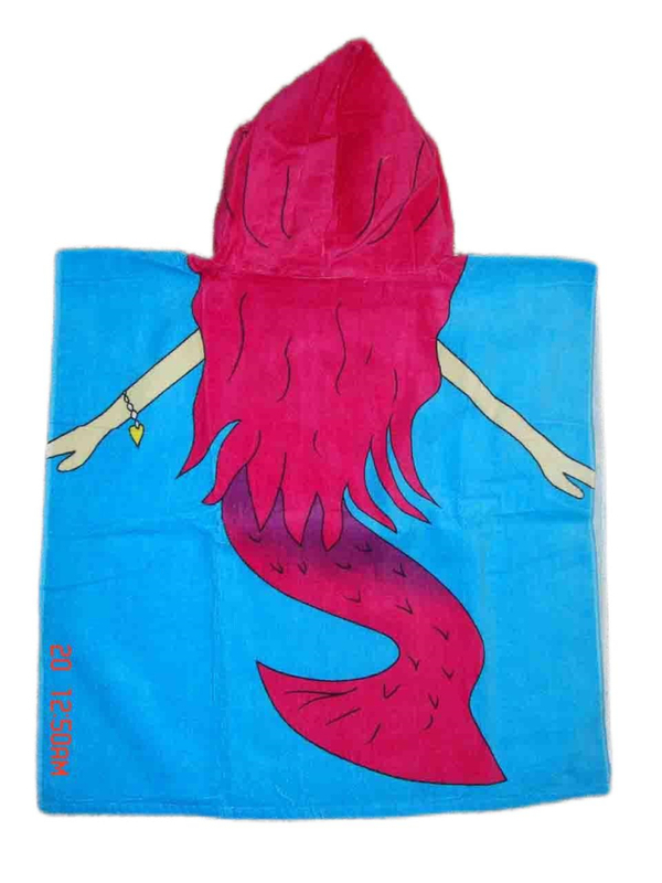 Hooded kids beach towel Cotton Animals Swim Robes Swimming Poncho beach towel kids
