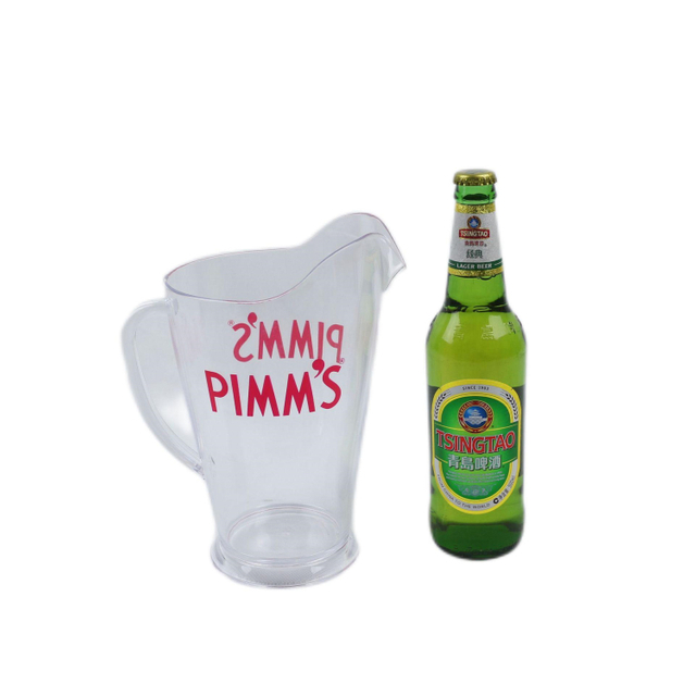 Plastic Drink Pitcher Plastic Stackable Beer Pitcher Jug For Bar Transparent Plastic Beer Pitcher