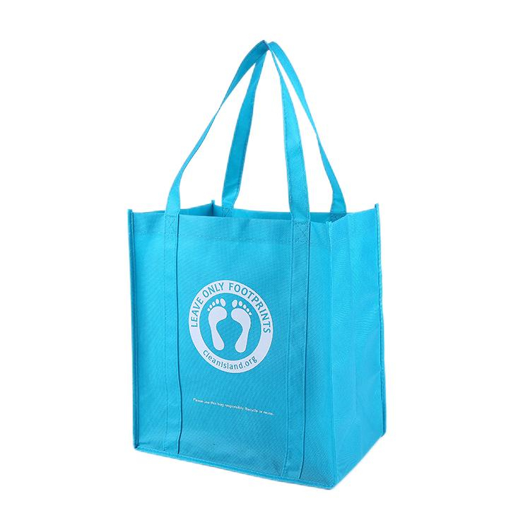 Custom Logo Advertising Events Giveaways Strong Strap Non Woven Grocery Shopping Bag