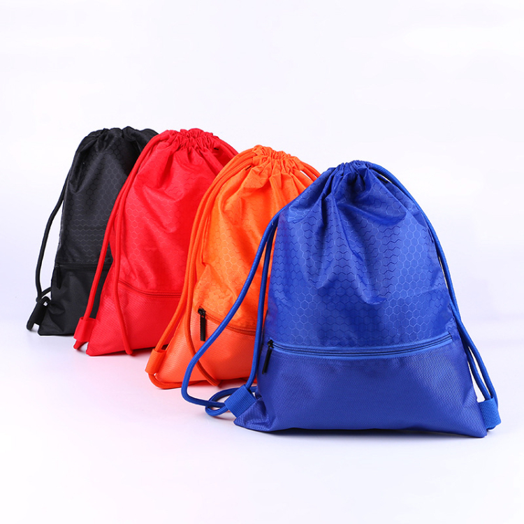 Cheap Giveaways Marketing Events Giveaways Assorted Colors 210D Polyster Drawstring Bags