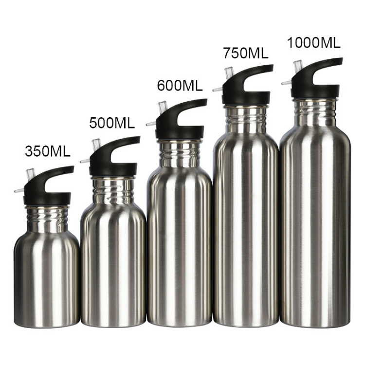 Wide Mouth Metal Sports Bottle