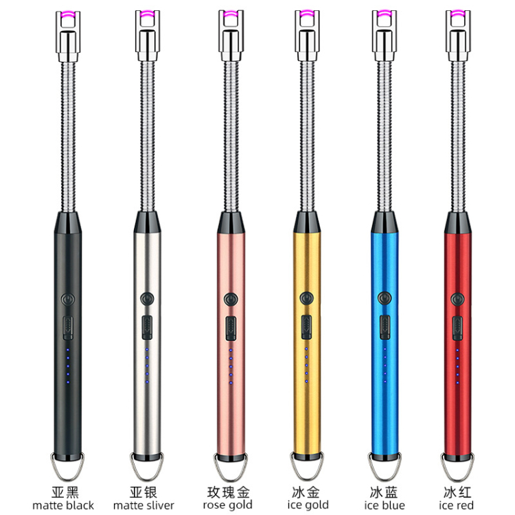 Portable Long Plasma Slim Rechargeable Usb Electric Arc BBQ Candle Lighter