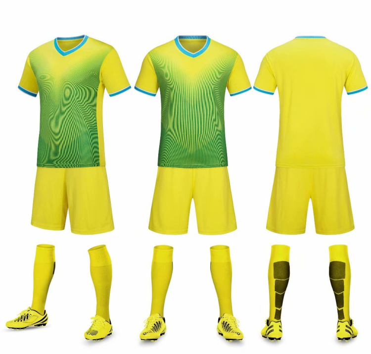 Wholesale Customized Logo Print Football Uniforms Training Game Set Soccer Jerseys