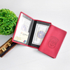Personalized Logo PU Leather Passport Cover Wallet Purse