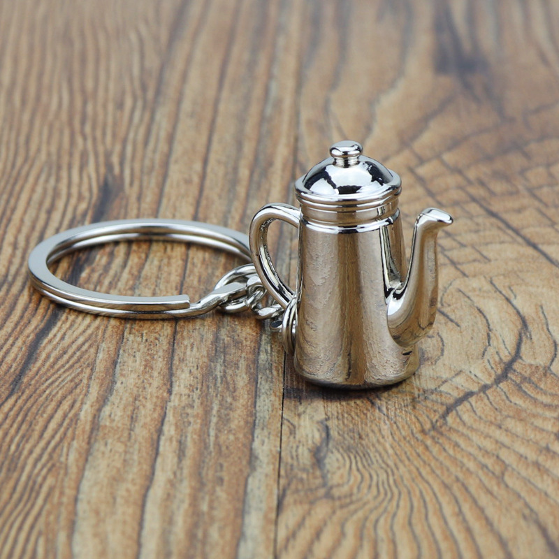 Custom Metal Wine Pot Keychain,wine Cup Keyring,Wine Flagon Key Chain,Stoup Key Ring