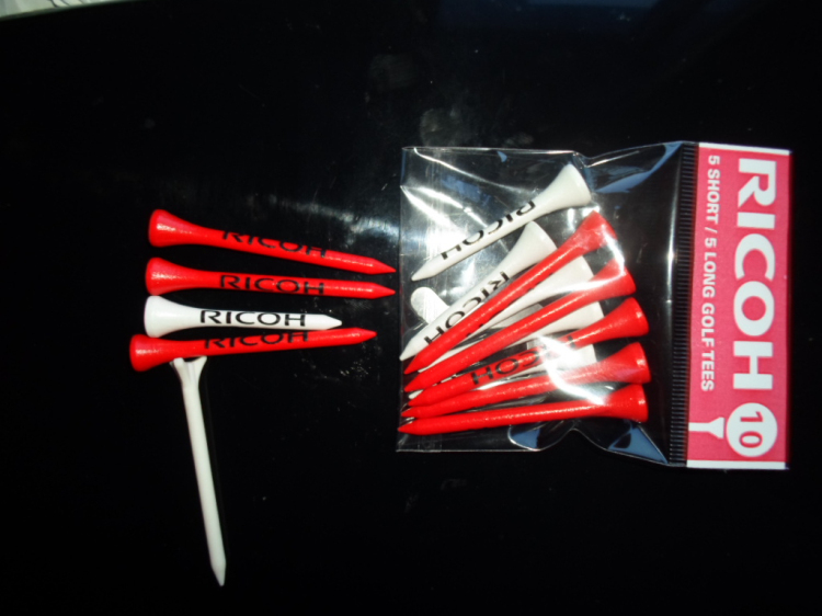 Wholesale OEM Custom Logo 70mm83mm assorted color Plastic Golf Tees