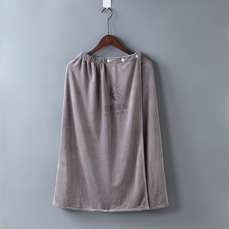 Comstom Logo Micofiber Terry Towel Velours Bath Skirt Bath Wrap