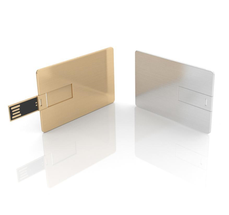 Executive Business Gift Metal Credit Card Shape USB Flash Drive USB3.0 Pendrive Flash Memory