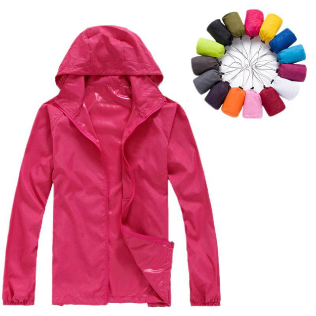 New Windbreaker Quick Dry Clothes Men Women Waterproof Windproof Hooded Outdoor Sports Jacket Lightweight Hiking Coat