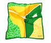Bank Women Staff Air Hostess Custom Printing Polyster Silk Suit Scarf