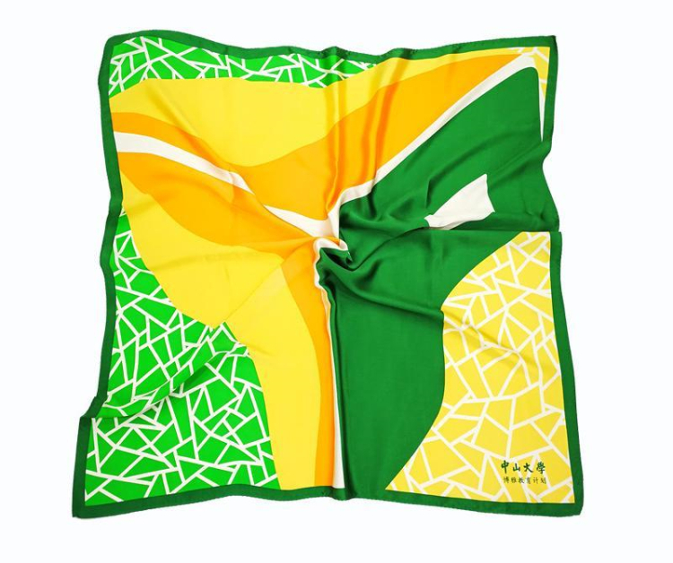 Bank Women Staff Air Hostess Custom Printing Polyster Silk Suit Scarf