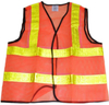 Police Traffic Building Industry High Visibility Safety Work Vest with Reflective Strips