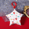 Custom Christmas Tree Decoration Hanging Paper Box Ornaments Candy Storage Gift Paper Box