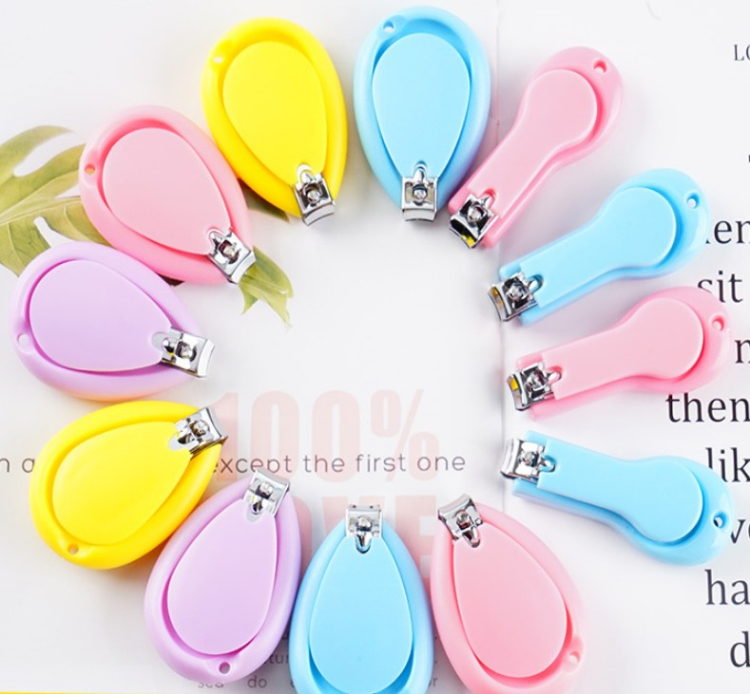 Candy colors Baby nail tools Nail clipper Kids carbon steel single scissors Newborn baby special anti pinch nail clipper