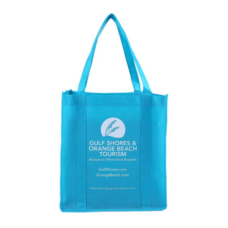 Custom Logo Advertising Events Giveaways Strong Strap Non Woven Grocery Shopping Bag