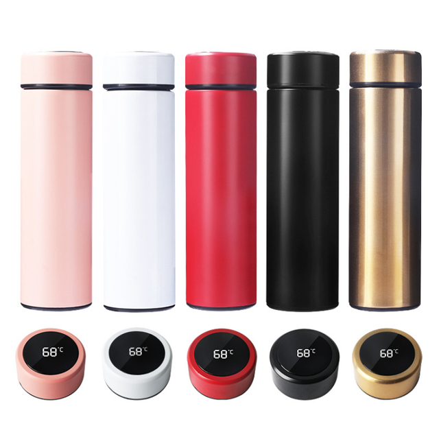 500ML Stainless Staill Thermos Bottle with LED Temperature